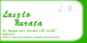 laszlo murata business card